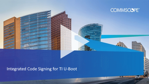 Integrated Code Signing for TI V10